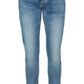 Blue Poliuretano Men Jeans