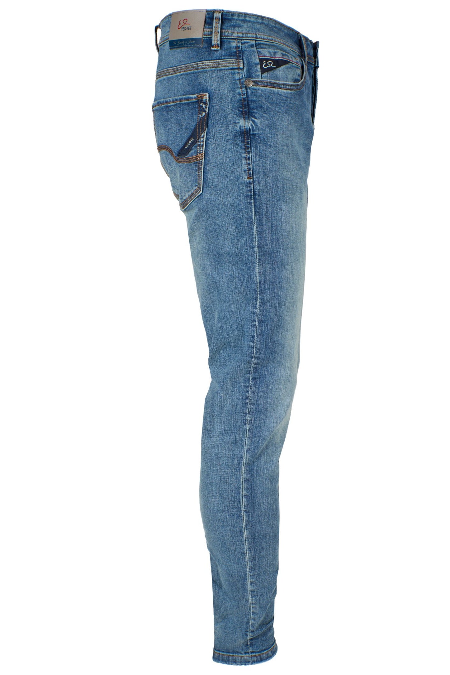 Blue Poliuretano Men Jeans