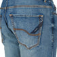 Blue Poliuretano Men Jeans