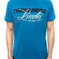 Chic Blue Logo Tee with Silver Accents