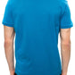 Chic Blue Logo Tee with Silver Accents