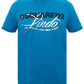 Chic Blue Logo Tee with Silver Accents