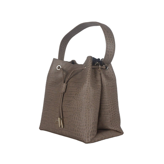 Orange Calfskin Women Satchel