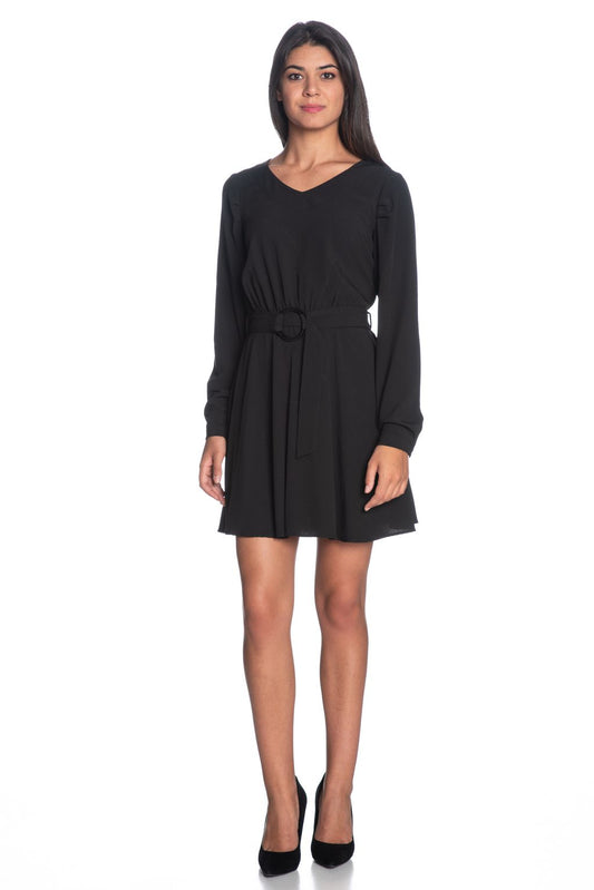 Black Viscose Women Dress