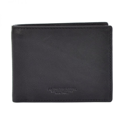 Black Calfskin Men Wallet