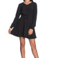 Black Viscose Women Dress