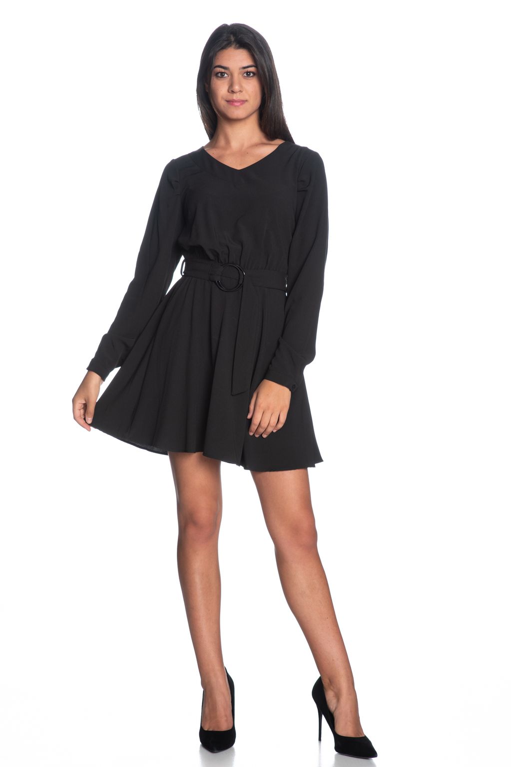 Black Viscose Women Dress
