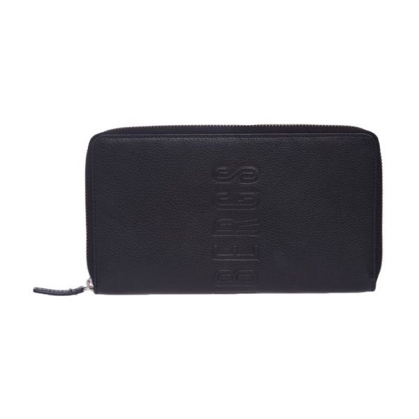 Sleek Black Calfskin Document Holder