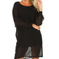 Black Polyester Women Dress