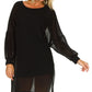 Black Polyester Women Dress