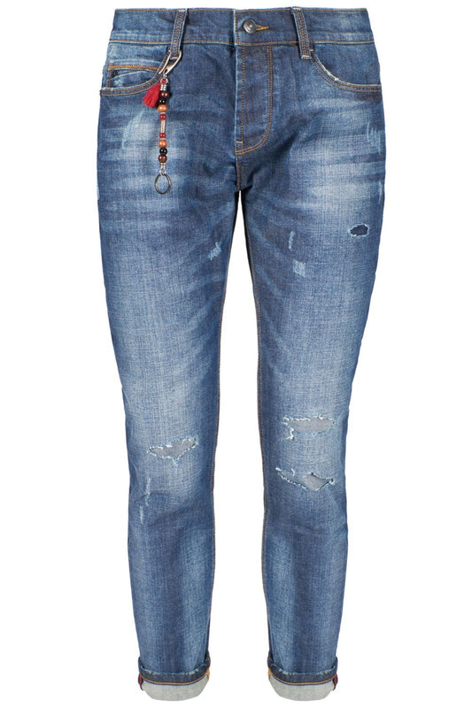 Blue Cotton Men Jeans