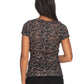 Black Polyester Women T-Shirt