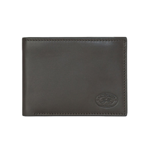 Dark Brown Vitello Leather Men Wallet