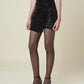 Black Polyester Women Skirt