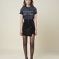 Black Polyester Women Skirt