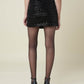 Black Polyester Women Skirt
