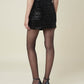 Black Polyester Women Skirt