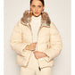 Beige Nylon Women Jacket