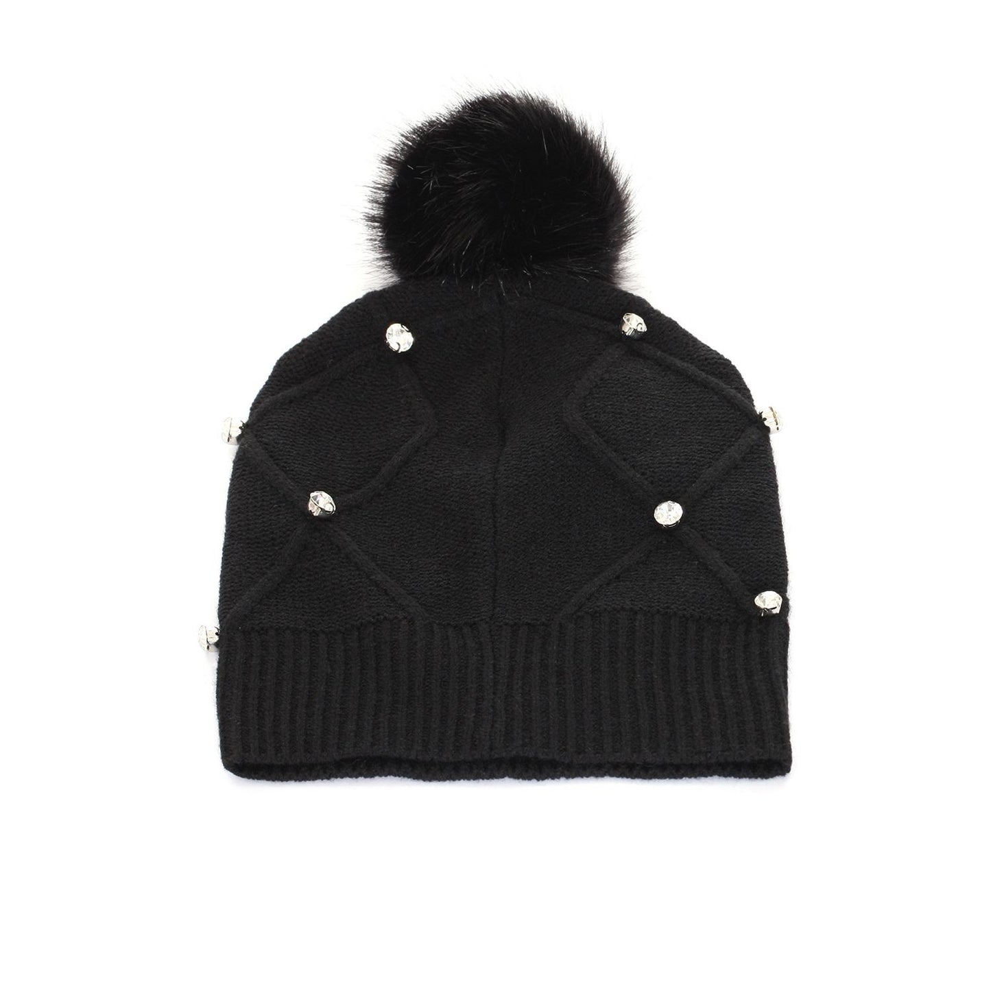 Black Acrylic Women Hat
