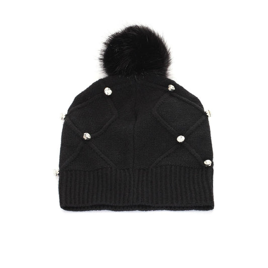 Black Acrylic Women Hat