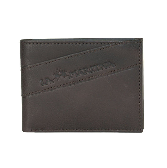 Brown Calfskin Men Wallet