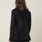 Black Polyester Women Blazer