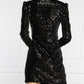 Black Polyester Women Dress