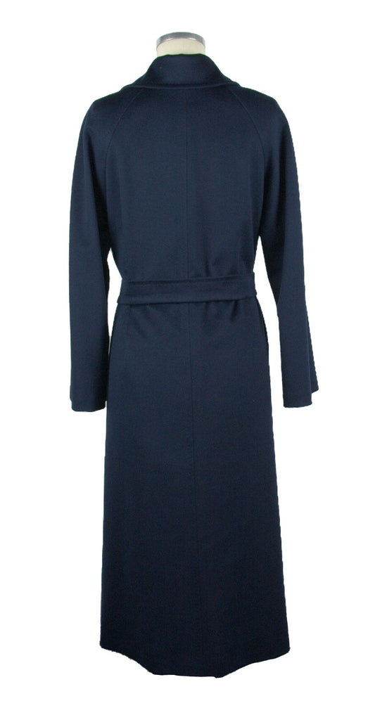 Blue Wool Women Coat