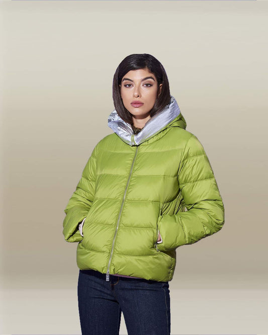 Olive Nylon Women Jacket