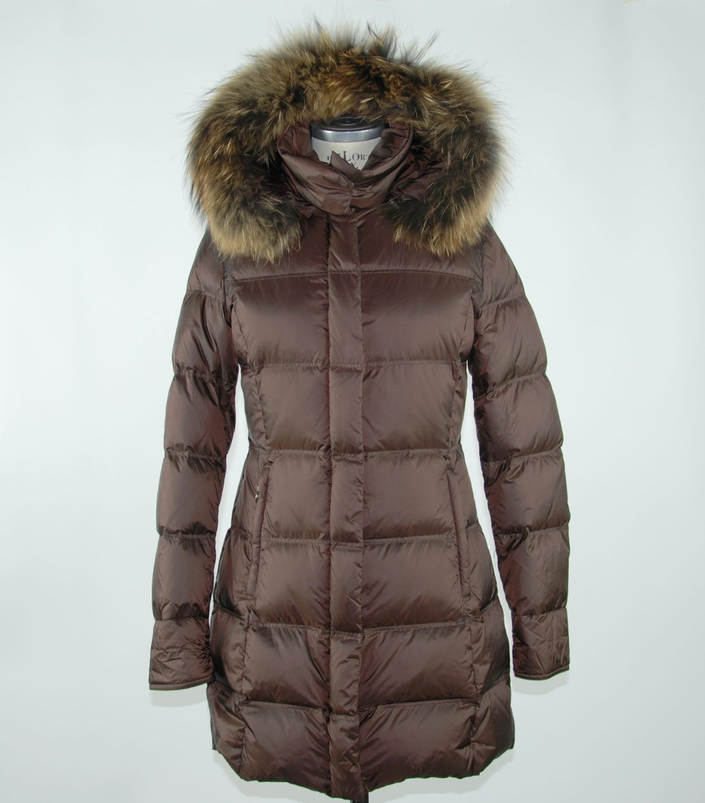 Brown Polyester Women's Coat