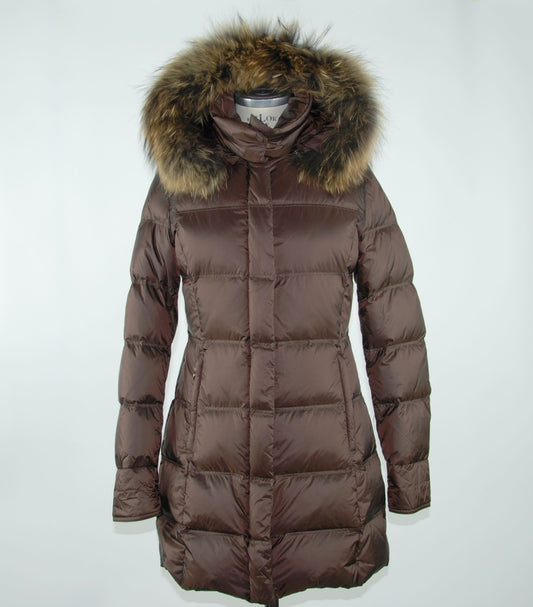 Brown Polyester Women's Coat