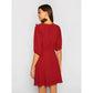 Red Polyester Women Dress
