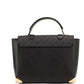 Manhattan Medium Black Signature Leather Purse Satchel Handbag