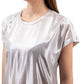 Gray Polyester Women Blouse