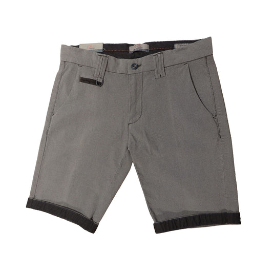 Gray Cotton Men Bermuda