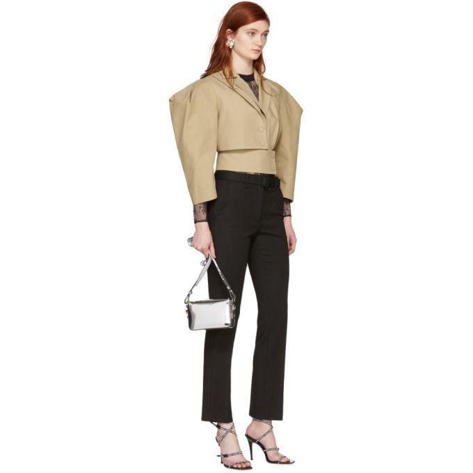 Beige Cotton Women Blazer