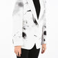White Polyester Women Blazer