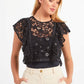Black Cotton Women Top