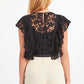 Black Cotton Women Top