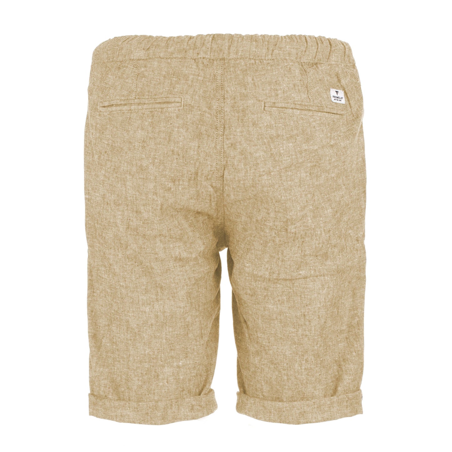 Beige Linen Men Short