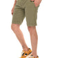 Chic Green Cotton-Linen Bermuda Shorts
