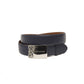 Blue Leather Men Belt