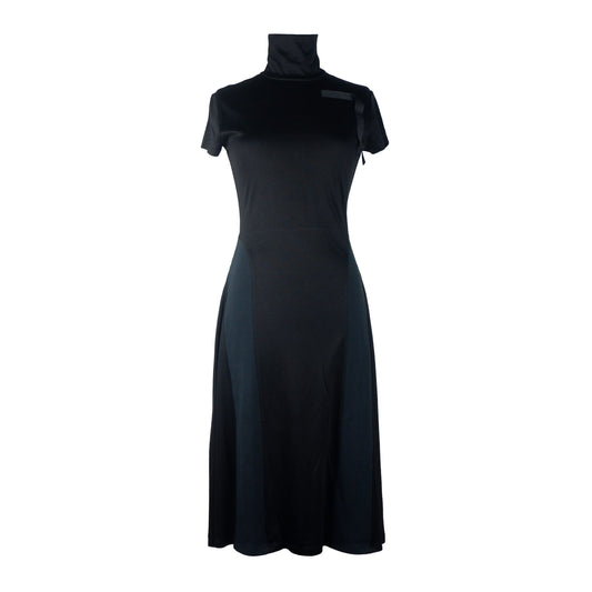 Black Polyester Women Dress