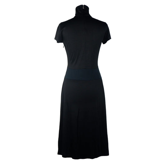 Black Polyester Women Dress