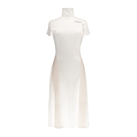 Beige Polyester Women Dress
