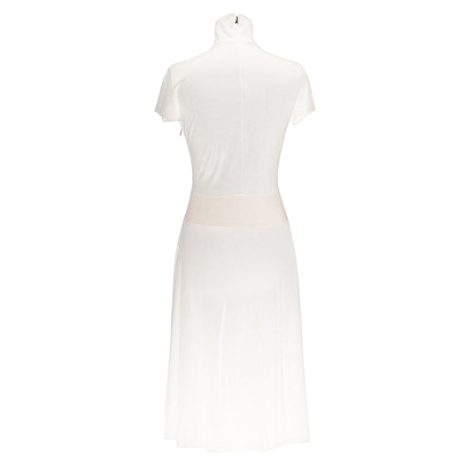 Beige Polyester Women Dress