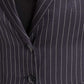 Blue Viscose Women Blazer
