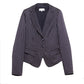 Blue Viscose Women Blazer