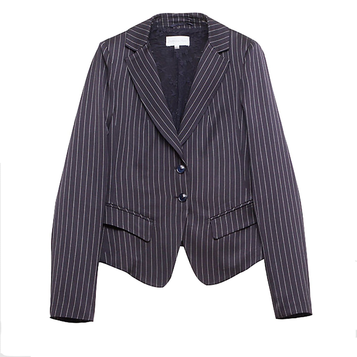 Blue Viscose Women Blazer