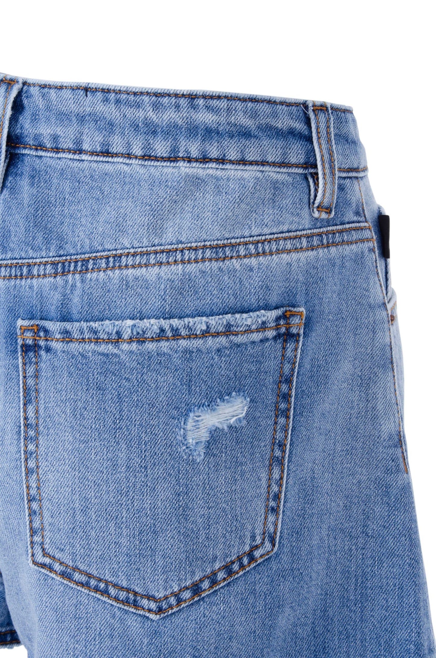 Blue Cotton Women Short